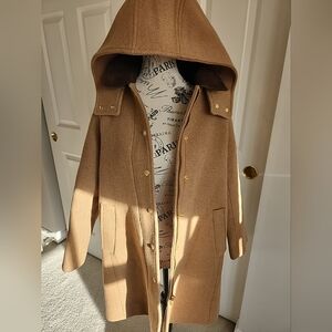 J Crew Retail Tan Winter Coat Nello Gori SZ 6P